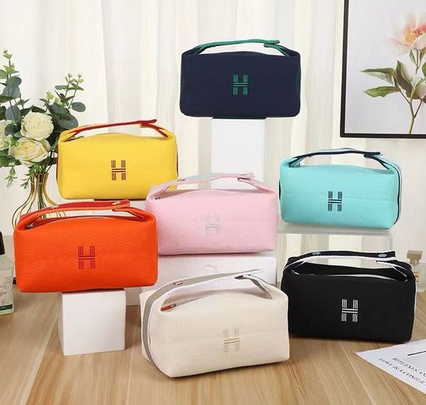 

Designer makeup travel cosmetics womens leather crossbody toiletries handbag shoulder bag, Yellow