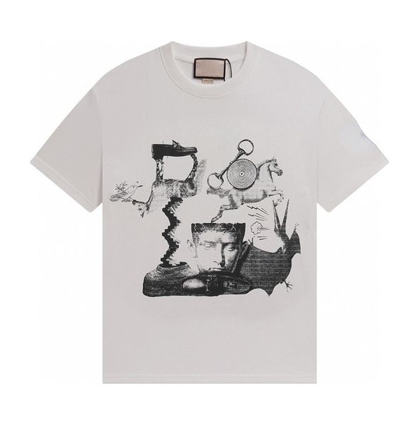 

2024Tshirts For Mens Womens Designer Tshirt Black White Tees Short Sleeve Casual Tops Printting Summer Breathable Round Neck Cotton Tee S, G8