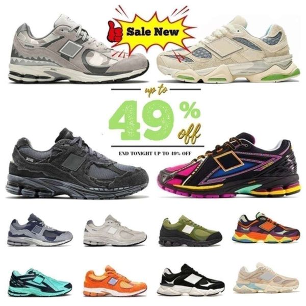 

Designer 9060 Running Shoes Men Women 9060s 1906r 2002r Sneakers 9 6 Quartz Grey Triple Black Rain Cloud Pink Sea Salt White Mushroom Neon 1906 Mens trainers snea