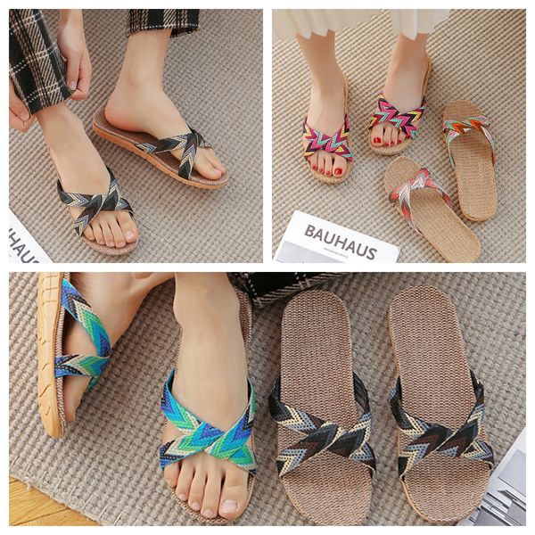 

2024 Designer Slides Men Women Slippers Flowers Printing Leather Platform Shoes Rubber Sandal Brand Summer Blooms Sandals, Black