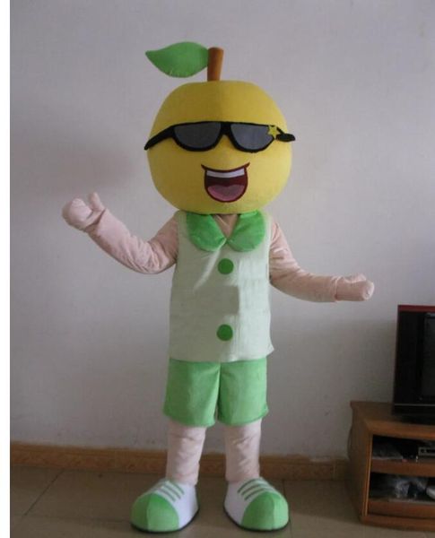 

lemon boy Mascot Costumes Animated theme Lemon fruit man Cospaly Cartoon mascot Character Halloween Carnival party Costume Best quality, As pic