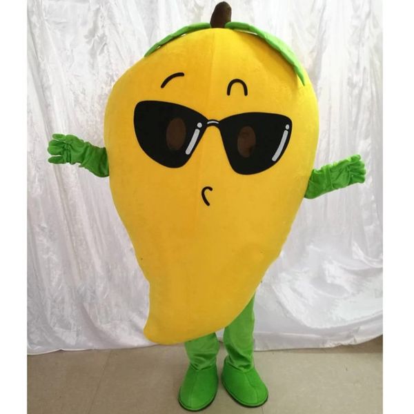 

Cute Halloween Mango Mascot Costume High Quality customize Cartoon Fruit Anime theme character Adult Size Carnival Christmas Fancy Part 266g Best quality, Yellow