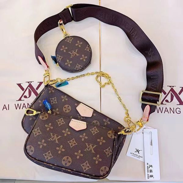 

designer bag Multi Pochette top quality luxury wallets crossbody purses handbag bag shoulder bags women purse handbags dhgate 44813 cross body wallet for woman men, V#4