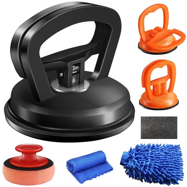 

Puller,3 Pack Suction Cup Puller Car Removal Remover Tool and Dent Repair Kit Handle Lifter for Cars Body,Glass,Screen,Tiles Lifting,Objects Moving