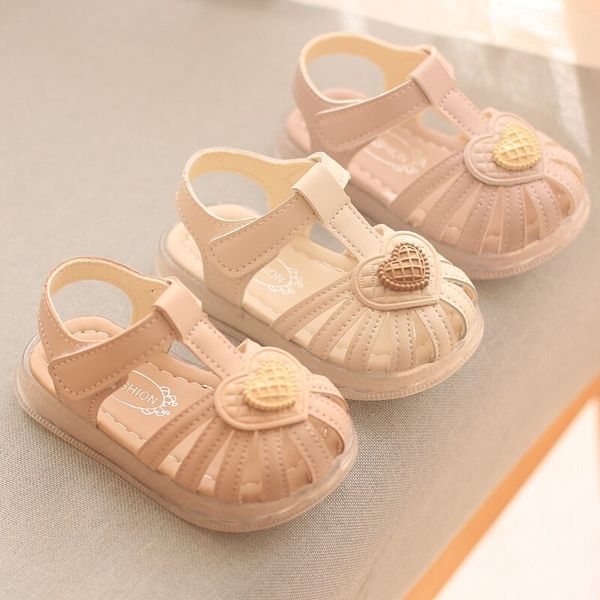 

Summer Baby Sandals 2024 - Soft Sole Baotou Infant & Toddler Shoes for 0-2Y Girls, Black