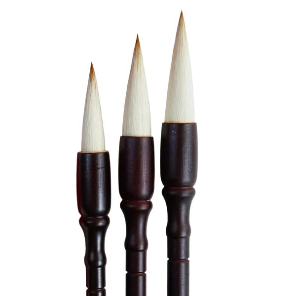 

Weasel Woolen Multiple Hair Calligraphy Brush Ou Yangxun Regular Script Chinese Brush Chinese Painting Peony Flower Brush Huzhou