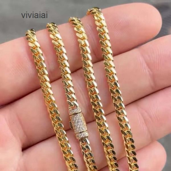 

Wholesale 10K 14K Solid Real Gold 8MM Cuban k Chain Bracelet Iced Out Hip Hop Moissanite Necklace Fine Jewelry Men Women