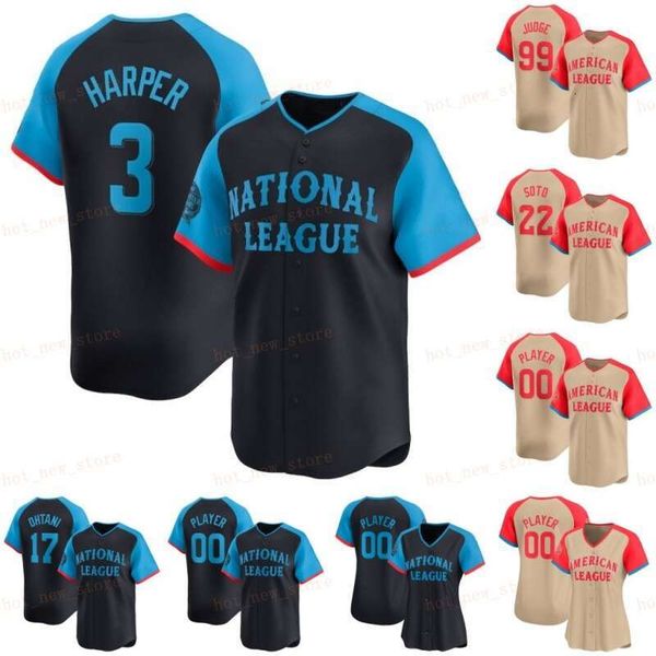 Judge 2024 All-Star Ohtani Randy Arozarena Mike Trout Freeman Betts Carroll Soto Nolan Arenado Baseball Jersey