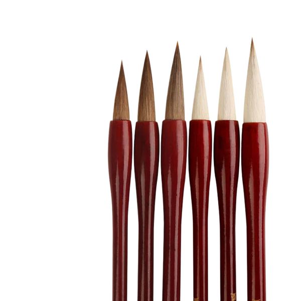 

Regular Script Weasel Hair Calligraphy Brush Professional Official Script Running Script Multiple Hair Chinese Brush Art Supply