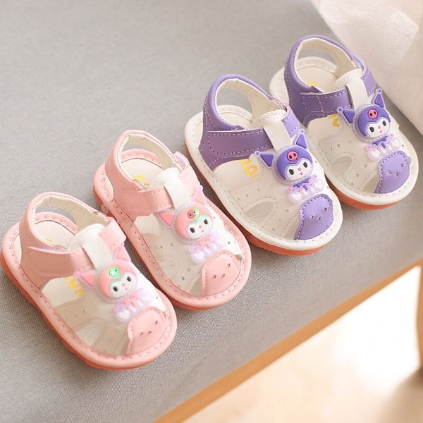

Toddler Soft Sole Summer Sandals with Protective Toe and Velcro Closure - F705-19, Black