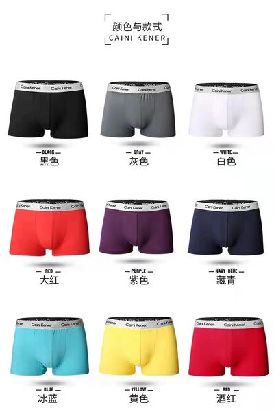 

shorts designer boxers briefs for men breathable underwear boxer male soft underpants man brand comfortable boxershorts, C-3