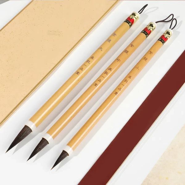 

Weasel Purple Rabbit Multiple Hair Brush Medium Regular Script Brush Ou Yan Style Professional High-grade Brush Set Beginners