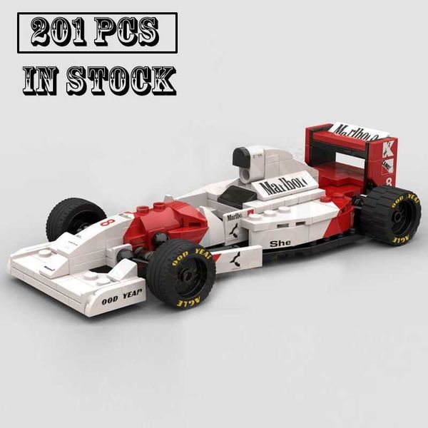

New Blocks Technical MOC-118366 F1 MP4/8 Team Stake Formula 1 Race Car Model Buiding Kit Creators Block Bricks Kid Toys Birthday Gifts z241127 z2427, Red