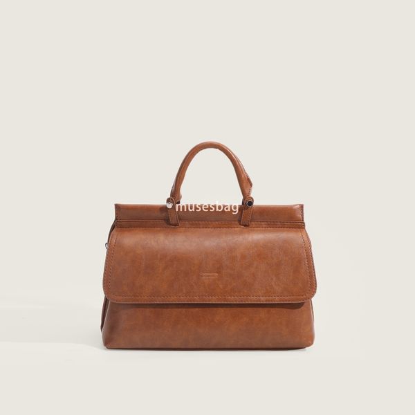

New fashion trend niche design high-quality fashion versatile European and American retro foreign trade texture versatile single shoulder crossbody tote bag, Black
