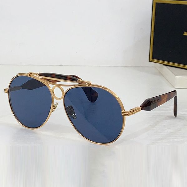 

Hot designer cat eye square sunglasses JMMASP Mens aviator retro sunglasses UV400 protective frame circular ring the middle design for Mens retro brand sunglasses