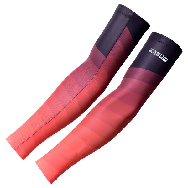 

Arm Sleeves UV Protection Compression Sun Sleeves for Men Women Youth for Baseball Cycling Running Golf Basketball and Other Sports(5 Colors Available,2 Pair), Gradient grey+gradient blue