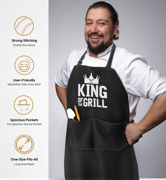 

Cooking, Barbecue, Barbecue Apron for Men His Gift, Chef Gift