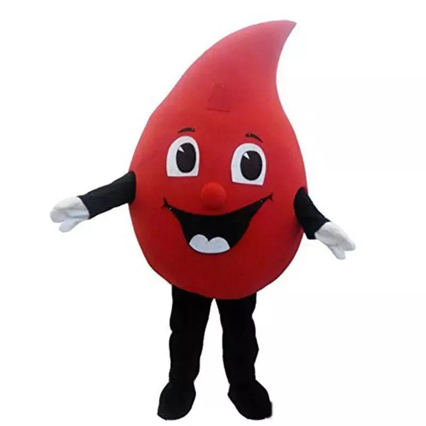 

red Drop blood Mascot Costume Party Dress Clothing Halloween Adult Outfit Set Performance Props Customized Best quality
