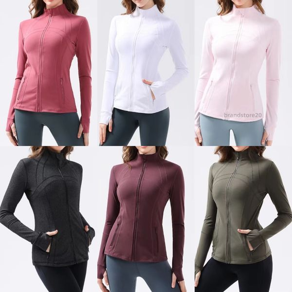 

yoga womens designers yoga new sports nylon elastic zipper running fiess yoga long sleeved top jacket womens, 05a