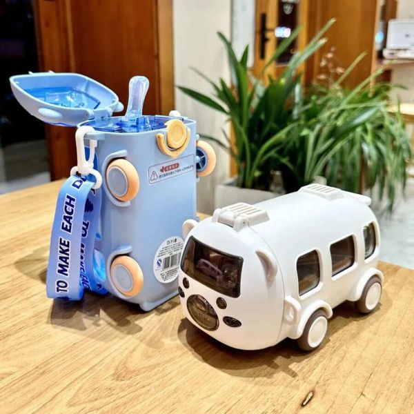 

Cute 500Ml Toy Bottles Water Car Cup With Straw Indoor And Outdoor Bottle Large Capacity Plastic Mug For Summer Drinkware Bpa Free, Purple