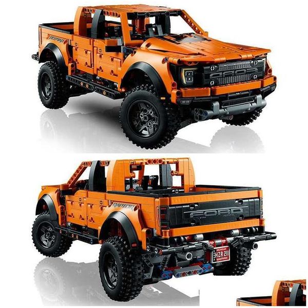 

42126 Blocks Ford Pickup Truck Racing Car 1379Pcs Building Block Model Vehicle Toys For Kids Gifts R230814 Drop Delivery Bs Dhmg9, Multicolor
