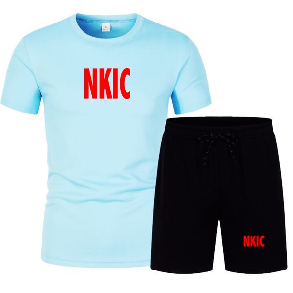 

Men's Brand Clothing Summer Sports Suit Comfortable Breathable Mesh Running Sets Jogging Fitness Tracksuit Men Training Jersey, Red