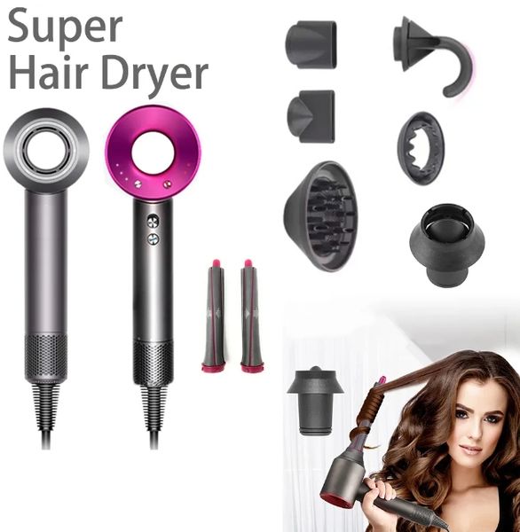 

Dryers Hair Salon Anion MuteHairdryer Hair Care Electric Hair Drier Quick-dry Safety Egative Ionic Professional Blow Powerful Travel Home 10A, Red