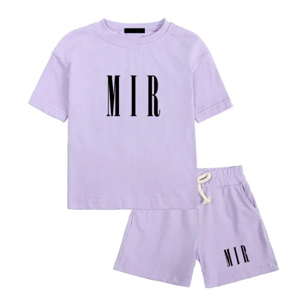 

Designer Tracksuit Luxury Kids Tshirts Summer Shorts Suit For Boys Girls Street Style Fashion Print Clothes Baby Two Piece Set Toddler, Ami02