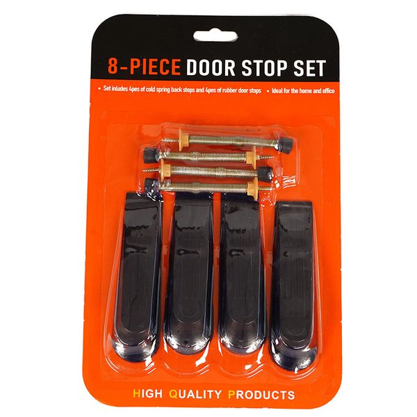

8PC door stop, no punching or nailing, home plastic door stopper, silent and anti-collision glass door, mobile door top limiter