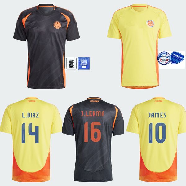 

Colombia Home Away Soccer Jerseys colombia jersey Copa America 24 25 FALCAO JAMES football shirt CUADRADO National Team men kids kit Camiseta de futbol maillot
