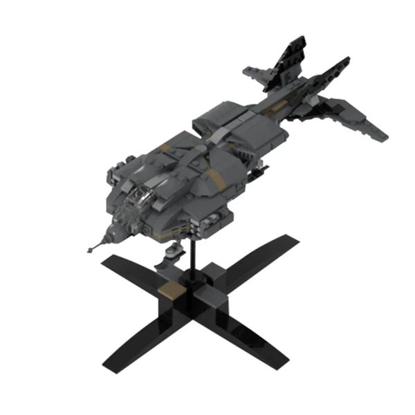 

MOC Gobricks Micro Aliens Series PART I : UD-4L Dropship Flying Type Building Block Education Educational Toys For Kid Gift al, Multicolor