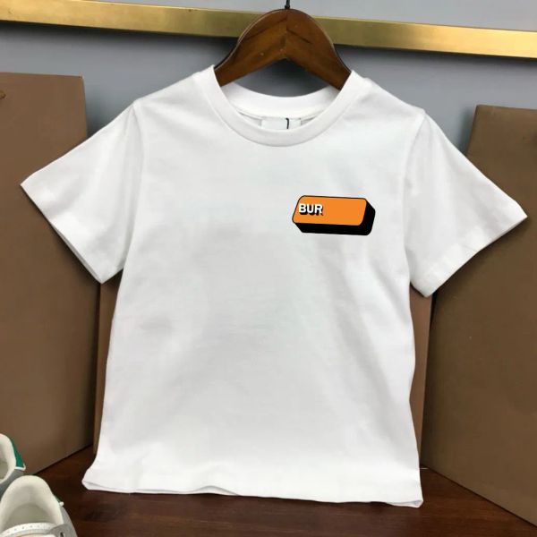 

Designer Kids T-shirts For Girl Boy Pure Cotton Shirts Children Luxury Summer Tees Baby Summer Outwears Clothes Children Short Sleeve, White