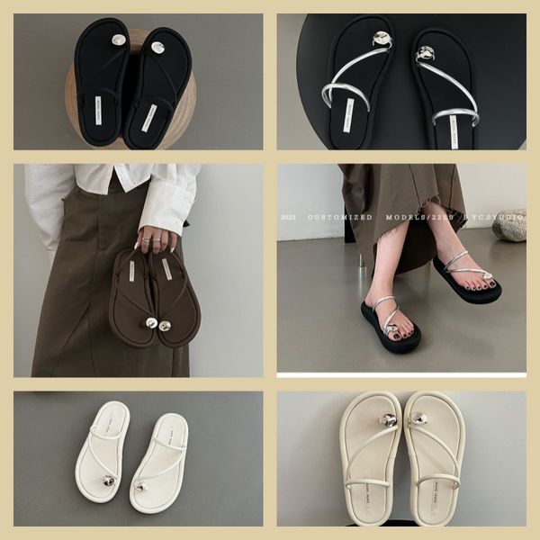 

Sandals slippers women's slippers luxury designer leather women's Paris summer beach shoes 35-39, Red