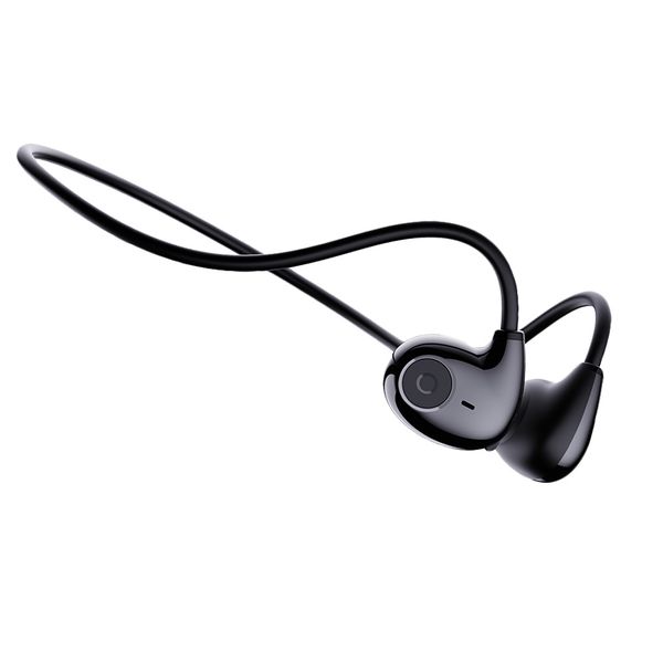 

Explosive earless Bone conduction wireless hanging running clip ear sports Bluetooth headphones, Black