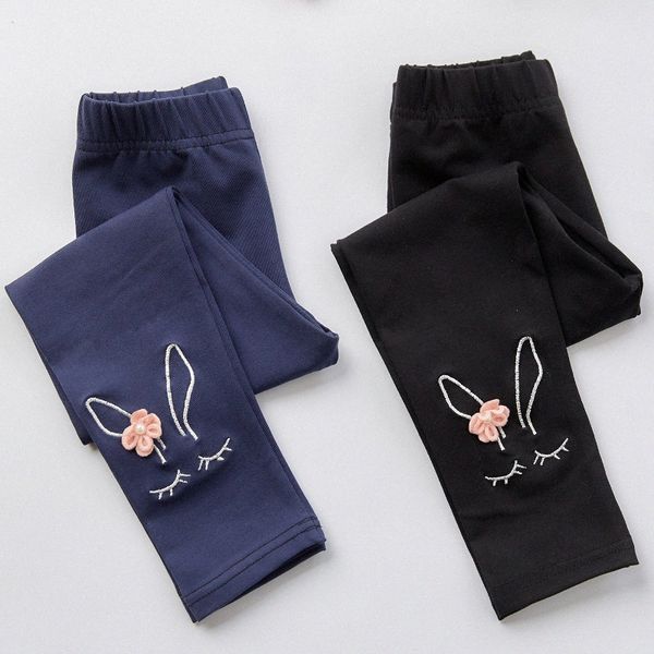 

Girls Kids Pants bell bottomed pink blue white black grey spring autumn comfortable girl pants ages 2-7 years n3hW#, Gray