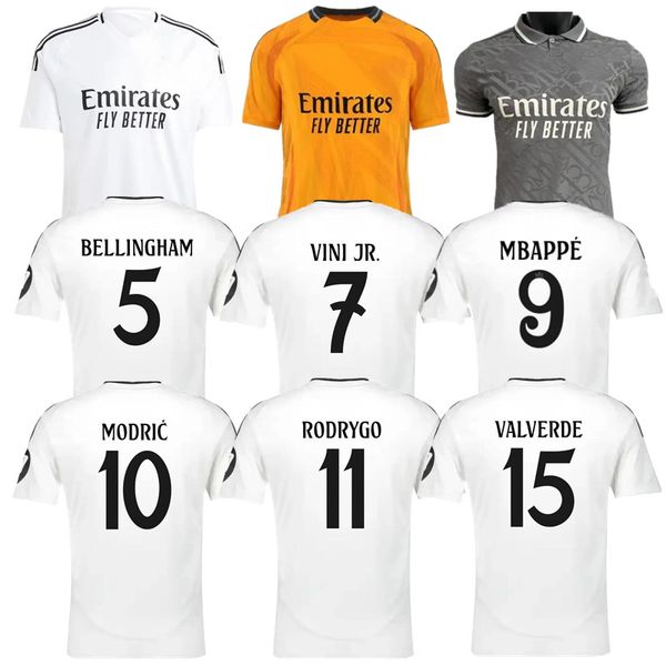 

2024 BELLINGHAM VINI JR soccer jerseys MBAPPE Tchouameni 24 25 football shirt ReAl MaDrIds CAMAVINGA Rodrygo Arda GuLer Camisetas men kids kit uniforms Fan version, Away3