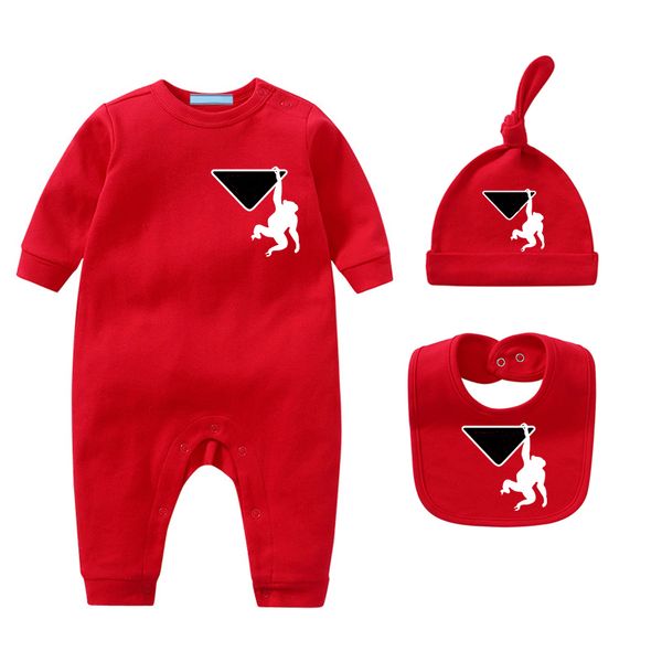 

Designer Suits Kids: Top-Quality Cotton 3-Piece Sets for Boys & Girls, Red