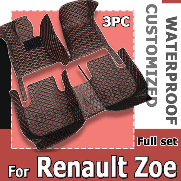 

For Leather Mats Renault Zoe E-Tech Electric 2012~2022 5seat Anti-dirt Carpet Floor Mat Car Accessories Interior