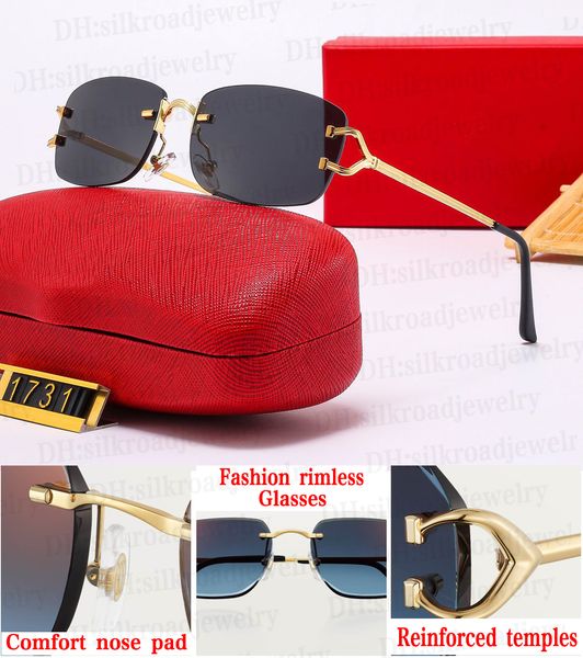 

Designer sunglasses Cart Glasses Women's and Men's Sunglasses Frameless New Fashion Sunglasses Sunglasses Driving UV400
