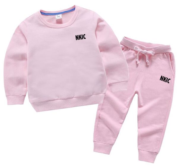 

Children Clothing Toddler Brand Sets Autumn Sports Suit Fashion Boys Girls 100% Cotton Sweatshirts Pants Outfit Suit Kids Tracksuit For 2Pcs/Set 2-13 Years, Red 1