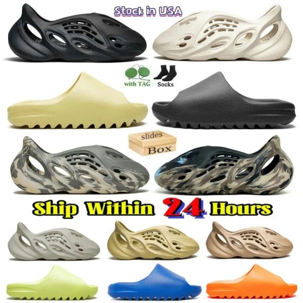 

Sandals Slides Slippers Shoes Fashion Trainers Slider Slippers Bone White Resin Desert Sand Designer Beach random with box, #-1