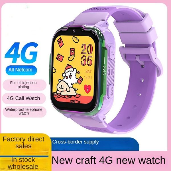New 4G smart waterproof children's watch 4G student voice and video call watch