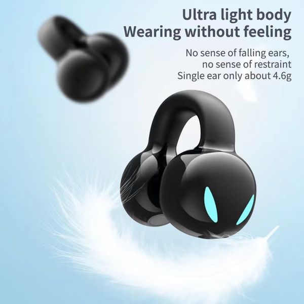 

The new ear clip type YX03 blue tooth headphones single ear wireless earring outward business movement cross-border wholesale, White
