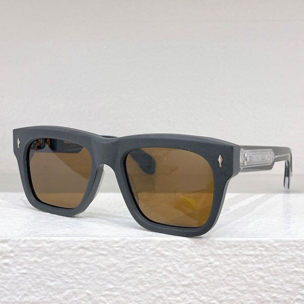 

Trendy brand square sunglasses JMMCASH designer square casual style sunglasses UV400 protective frame with metal logo design Man Womens vacation sunglasses