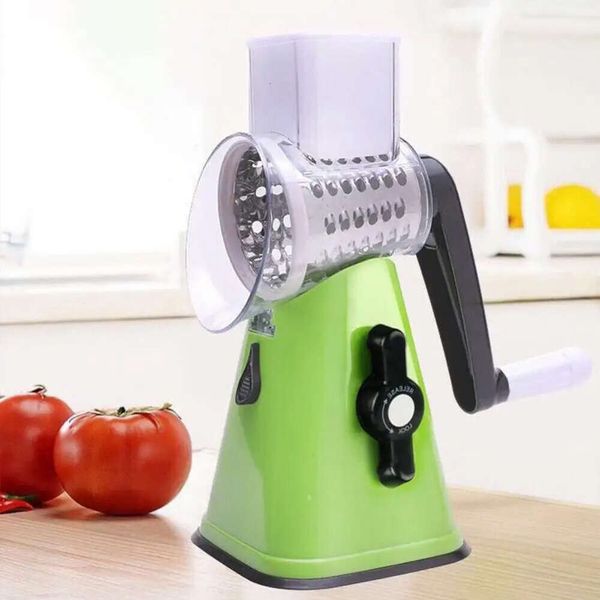 

Chopper Multi-purpose Food Multifunctional Kitchen Vegetable Slicer 3 Replaceable Stainless Steel Blades for Cucumber Potato 4.23 4.2