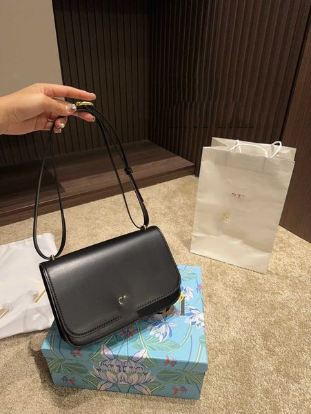 

LEW2024 oil wax soft leather small square bag versatile niche crossbody dumpling bag hand-held chain mobile phone bag evening clutches, Multi