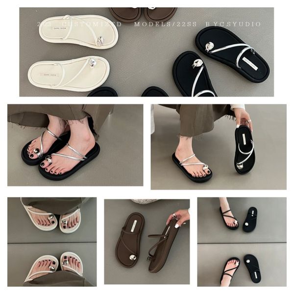 

Designer Sliders Slippers Summer Chypre Sandal Flip Flops Flat Sandals Beach Comfort Calfskin Leather Natural Suede Goatskin in Brown Black for Women's and Men's, Grey