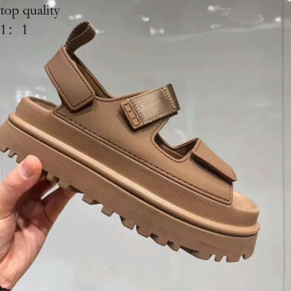 

Designer Goldenglow Sandals Women Slippers Platform Sandal Uggg Beach EVA Slides Dad Golden Glow Mules Waterproof Comfort Pink Size 35-40 824, Forest green