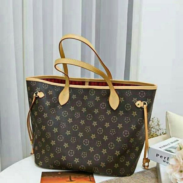 

Luxury Leather Tote Bags Designer bag New Handbag Wallet Fashion Leather crossbody Clutch half for woman mens Brown Even crescent bags Classic beach LadyD6, Rose red-inside