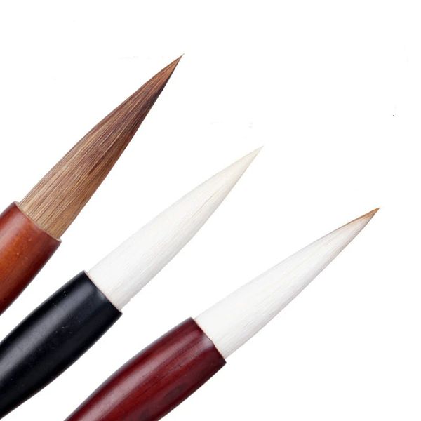 

Regular Script Weasel Hair Calligraphy Brush Soft Woolen Hair Chinese Painting Practice Brushes Set Adult Beginners Art Supply